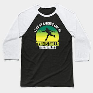 Tennis Player Baseball T-Shirt